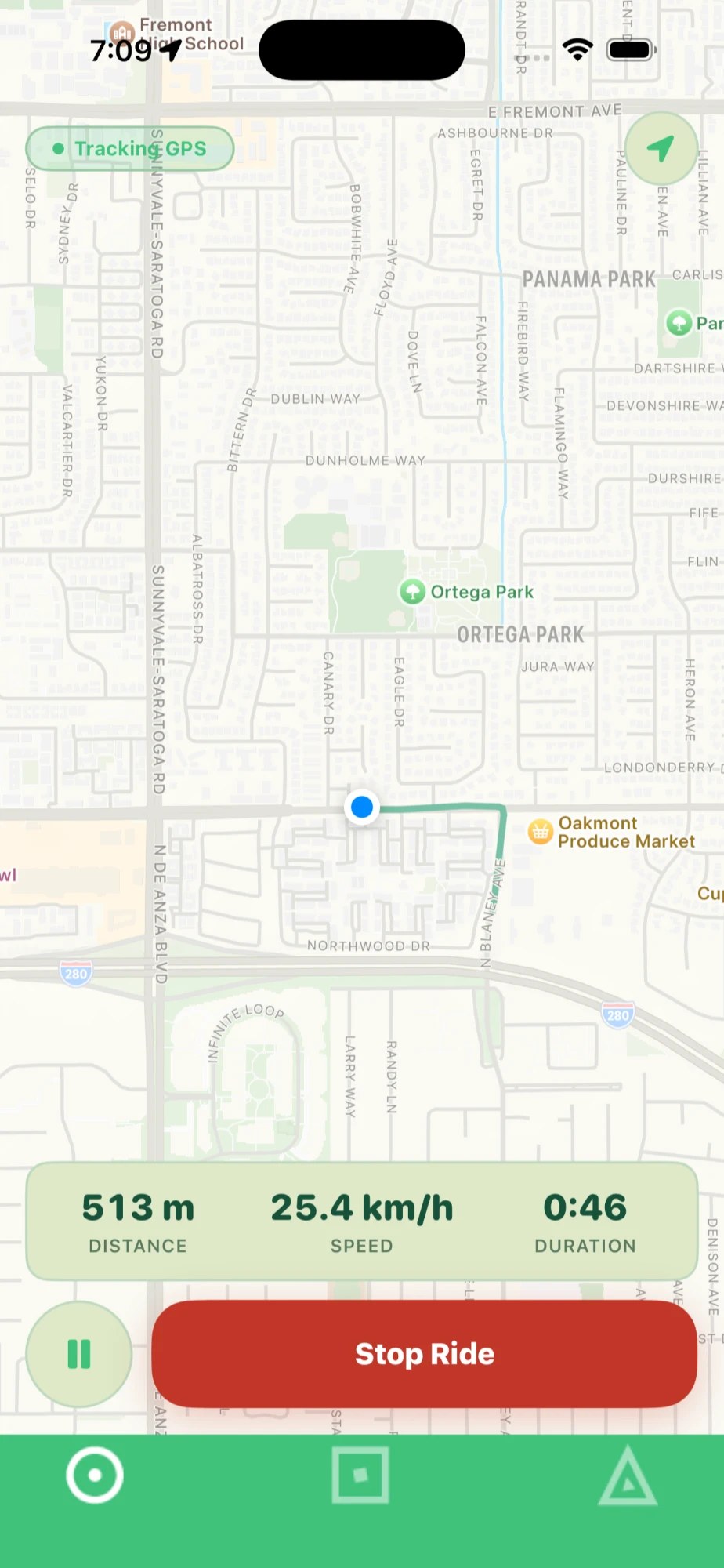 Pedal Path — tracking a ride